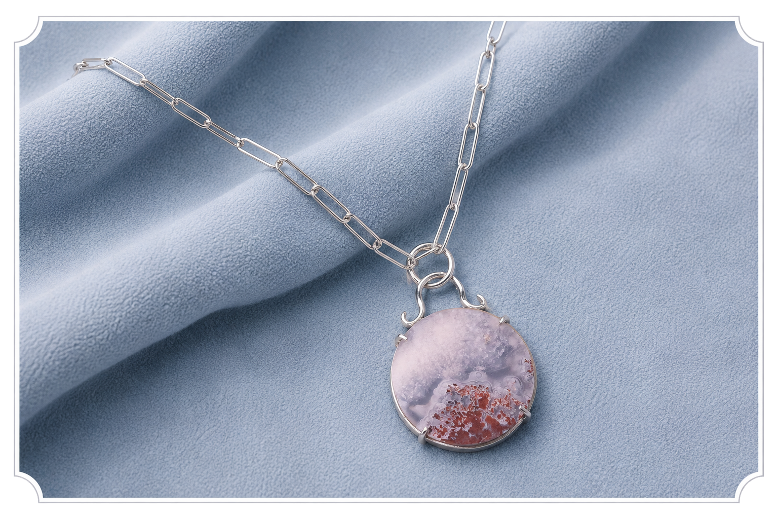 Dendritic agate necklace